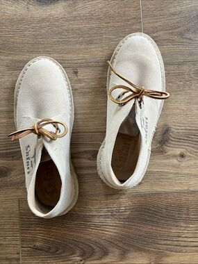 Safari Suede Ankle Booties in Cream